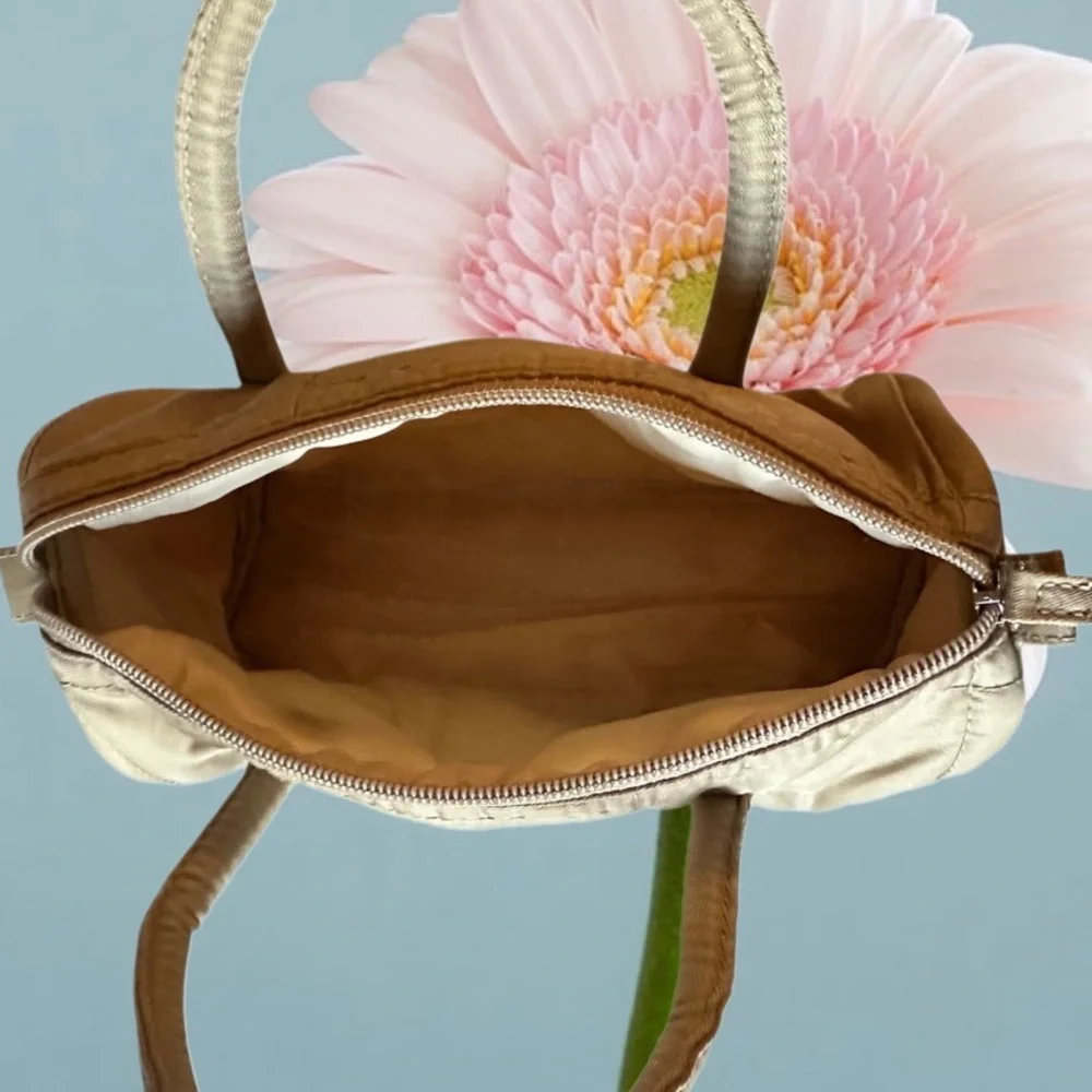 Shiseido Tan Quilted Cosmetic Case